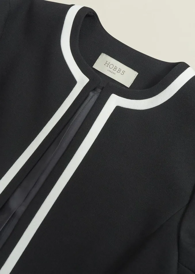 Women Petite Nory Jacket Black Ivory Hobbs Coats and Jackets