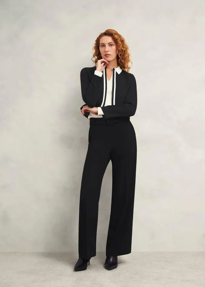 Women Petite Nory Jacket Black Ivory Hobbs Coats and Jackets