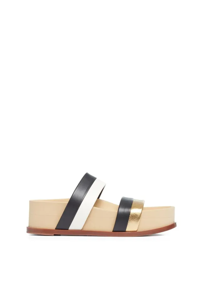 Women Platforms Gabriela Hearst Striker Platform Sandal In Multicolor Leather