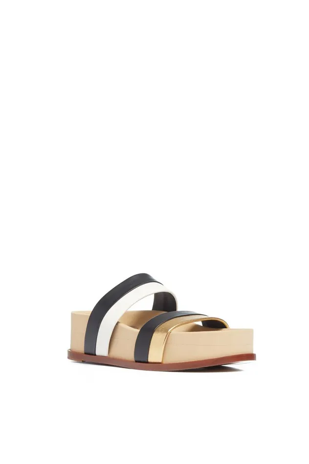 Women Platforms Gabriela Hearst Striker Platform Sandal In Multicolor Leather