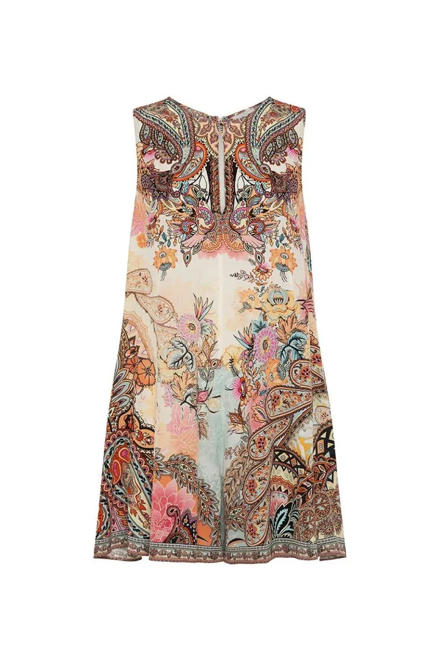 Women Playsuits and Jumpsuits Camilla Sleeveless Flared Playsuit Carnaby Disco