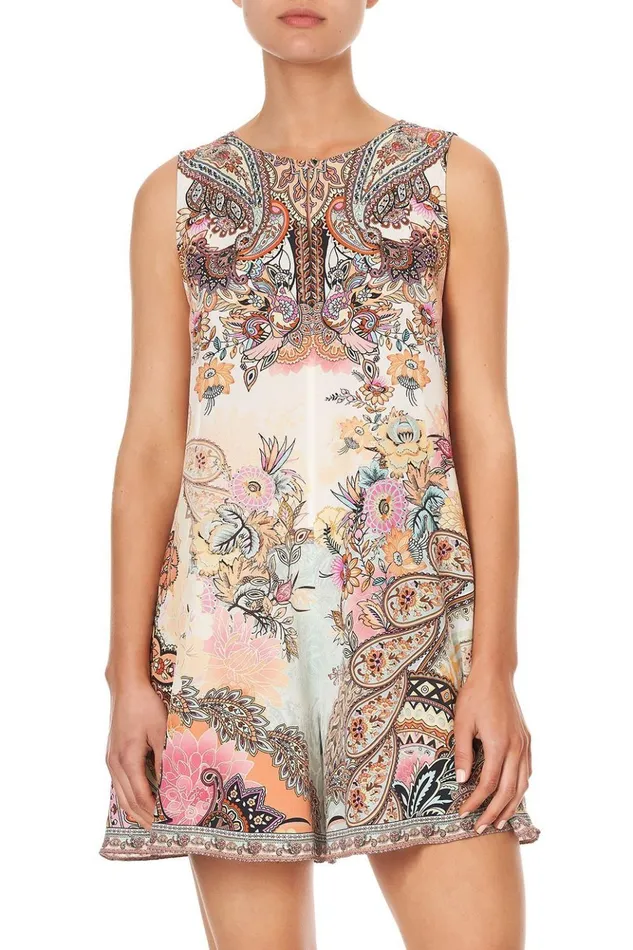 Women Playsuits and Jumpsuits Camilla Sleeveless Flared Playsuit Carnaby Disco