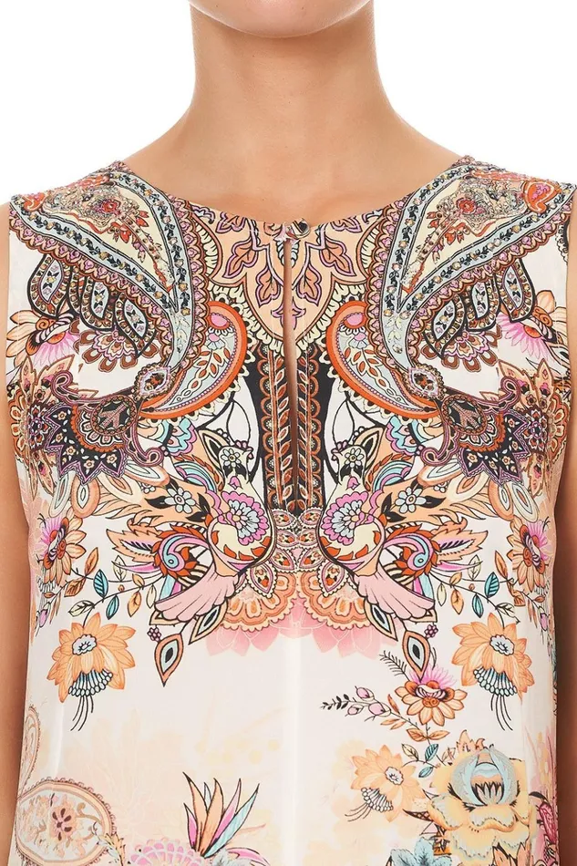 Women Playsuits and Jumpsuits Camilla Sleeveless Flared Playsuit Carnaby Disco
