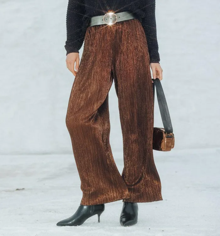 Women Pleat Trousers 8211 Copper Promod Trousers