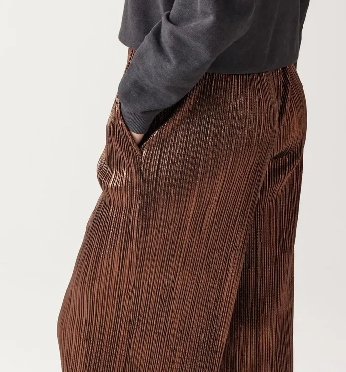 Women Pleat Trousers 8211 Copper Promod Trousers
