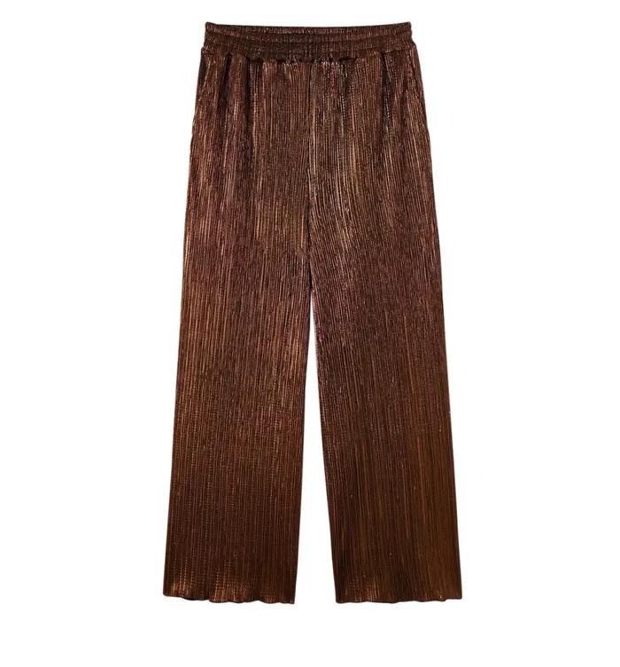 Women Pleat Trousers 8211 Copper Promod Trousers