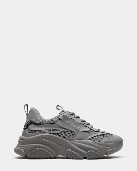 Women POSSESSION CHARCOAL Charcoal Steve Madden Sneakers