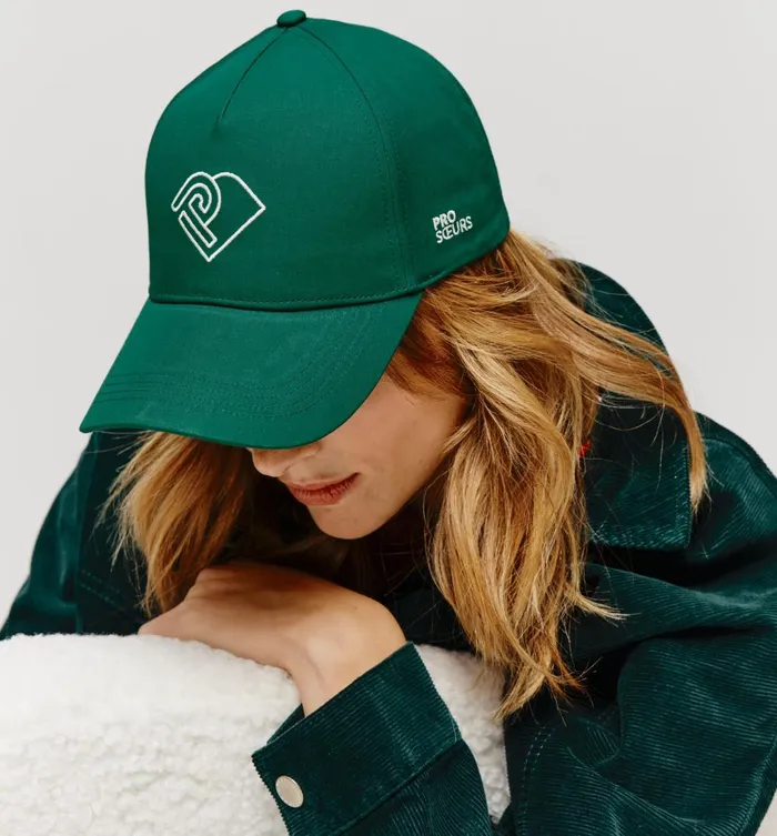 Women Promod Logo Baseball Cap 8211 Green Print Promod Hats