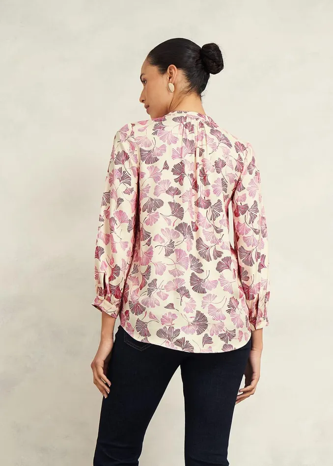 Women Rachael Blouse Cream Multi Hobbs Tops