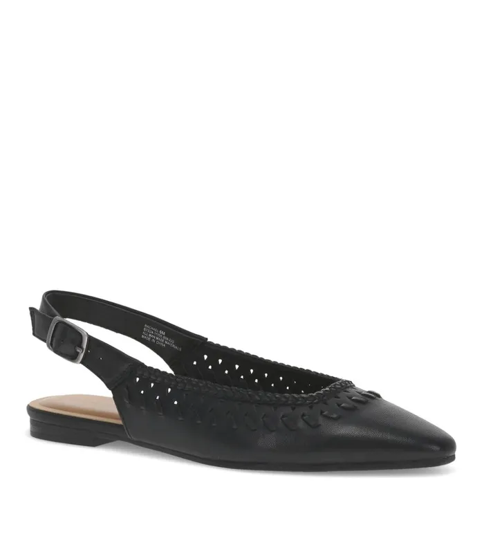 Women Rachael Slingback Flat Black Baretraps Flats and Loafers