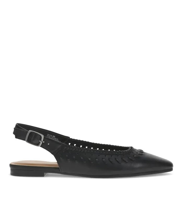 Women Rachael Slingback Flat Black Baretraps Flats and Loafers
