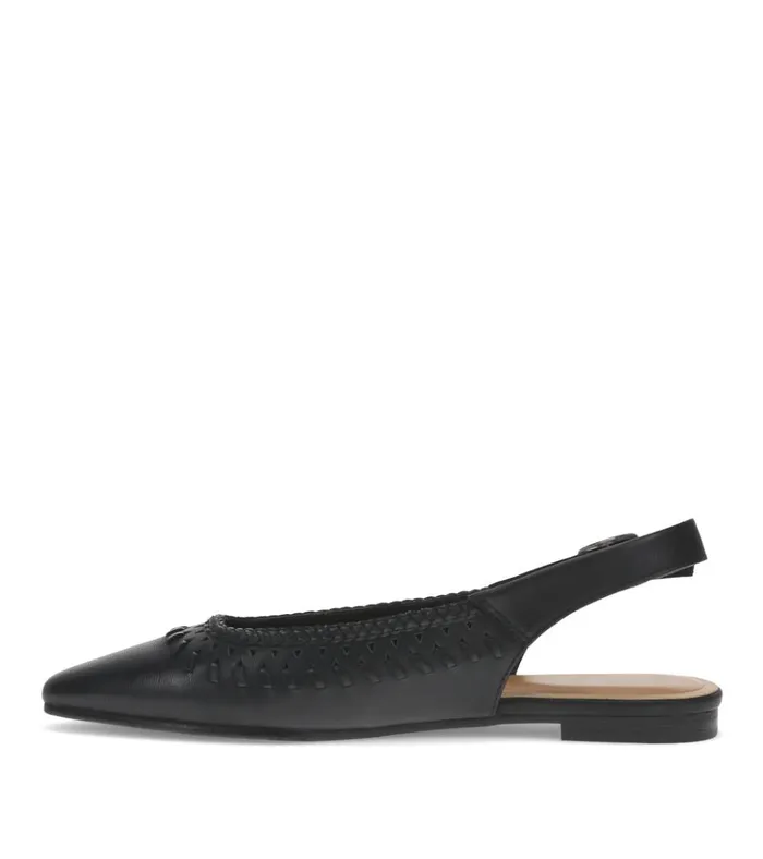 Women Rachael Slingback Flat Black Baretraps Flats and Loafers