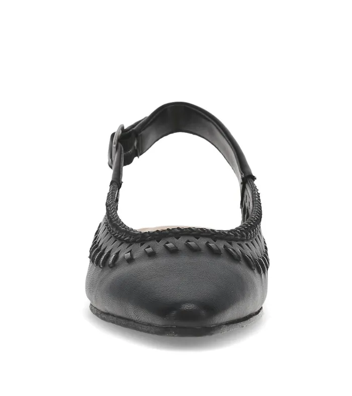 Women Rachael Slingback Flat Black Baretraps Flats and Loafers