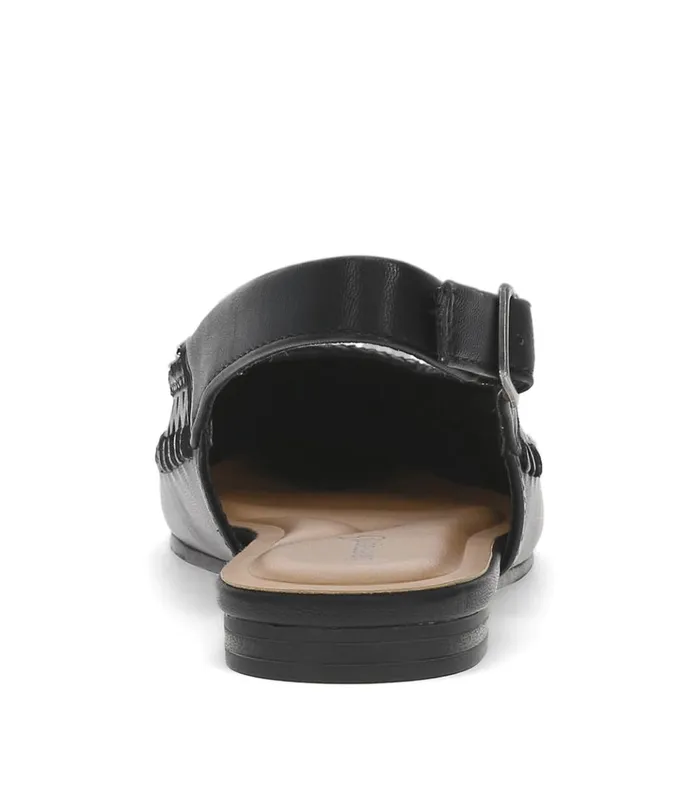 Women Rachael Slingback Flat Black Baretraps Flats and Loafers