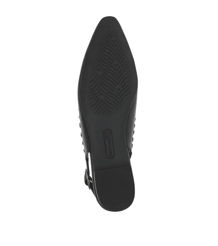 Women Rachael Slingback Flat Black Baretraps Flats and Loafers
