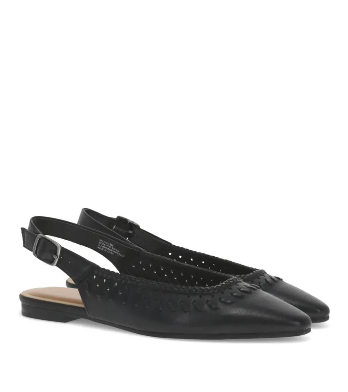 Women Rachael Slingback Flat Black Baretraps Flats and Loafers