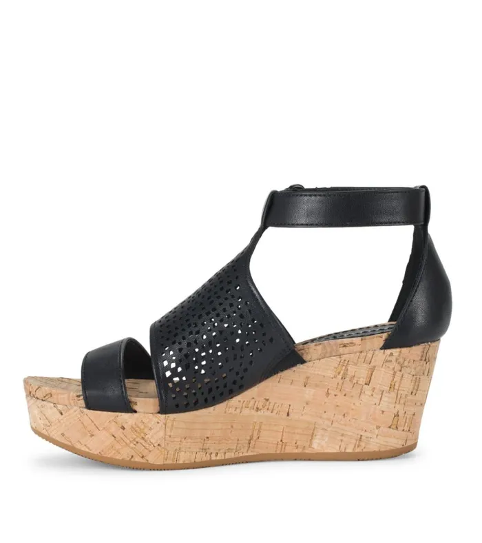 Women Raisie Wedge Sandal Black Baretraps Wedge Sandals