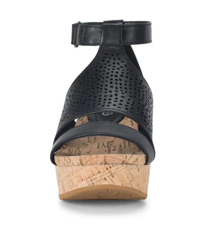 Women Raisie Wedge Sandal Black Baretraps Wedge Sandals