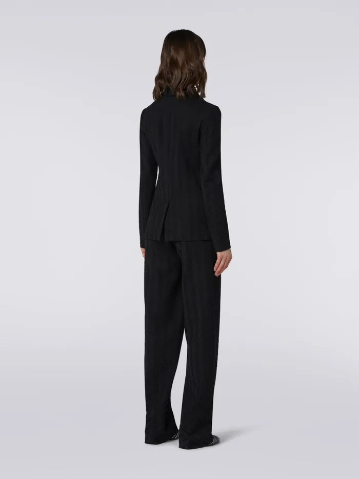 Women Raschel Knit Cotton And Viscose Blazer Black Missoni Coats and Jackets Women Raschel Knit Cotton And Viscose Blazer Black Missoni Coats and Jackets