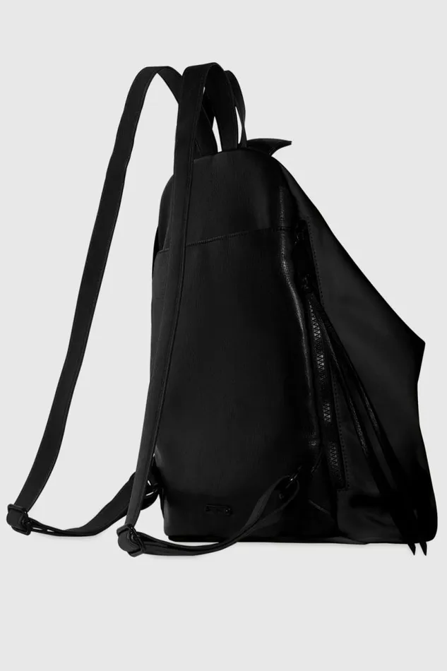 Women Rebecca Minkoff Backpacks Jumbo Julian Zipped Nylon Backpack Black
