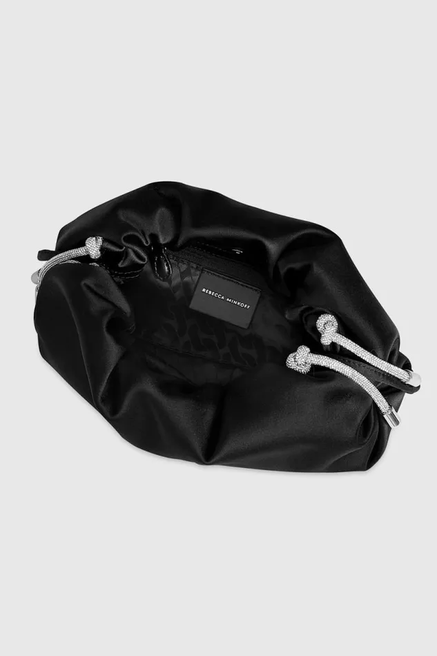 Women Rebecca Minkoff Clutches Tied Up Clutch Black Women Rebecca Minkoff Clutches Tied Up Clutch Black