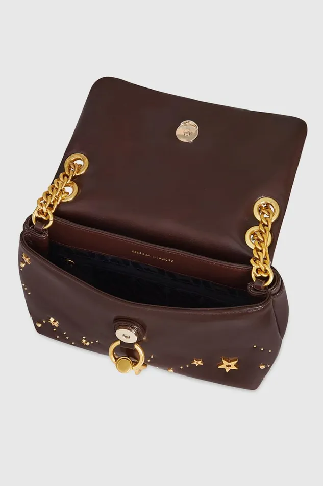 Women Rebecca Minkoff Crossbody Bags Edie Crossbody With Celestial Studs Brandy Women Rebecca Minkoff Crossbody Bags Edie Crossbody With Celestial Studs Brandy