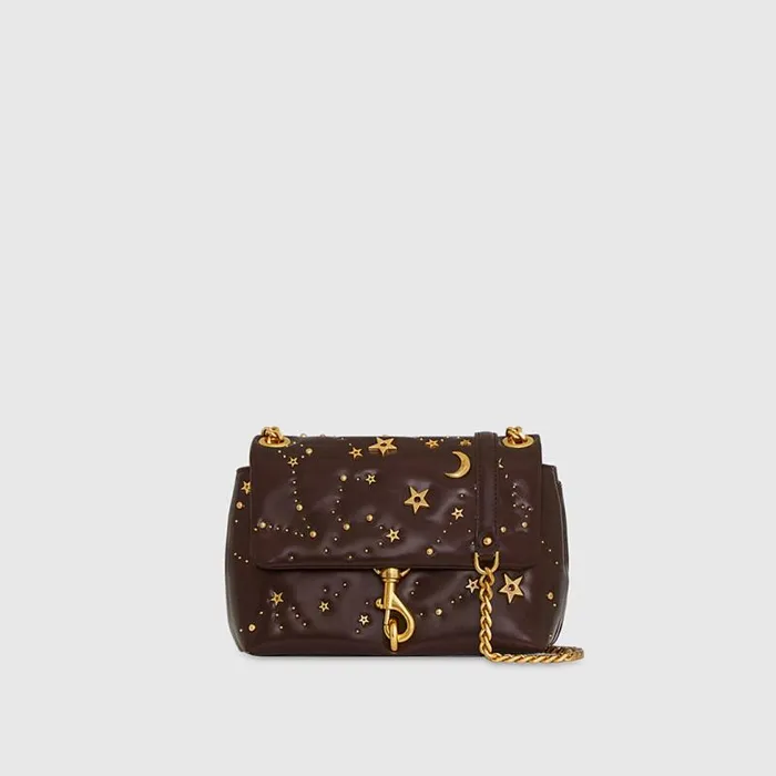 Women Rebecca Minkoff Crossbody Bags Edie Crossbody With Celestial Studs Brandy Women Rebecca Minkoff Crossbody Bags Edie Crossbody With Celestial Studs Brandy