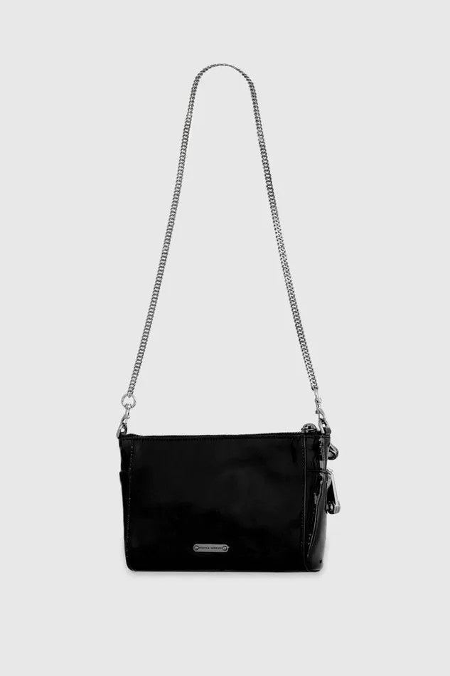 Women Rebecca Minkoff Crossbody Bags Mini Julian Crossbody Blackgunmetal Women Rebecca Minkoff Crossbody Bags Mini Julian Crossbody Blackgunmetal