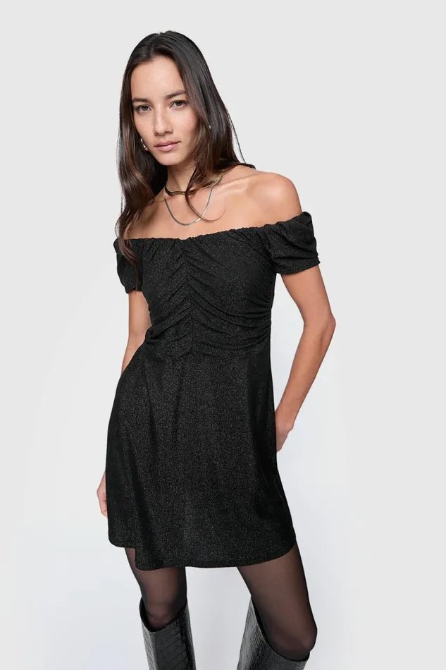 Women Rebecca Minkoff Dresses Devin Off Shoulder Dress True Black