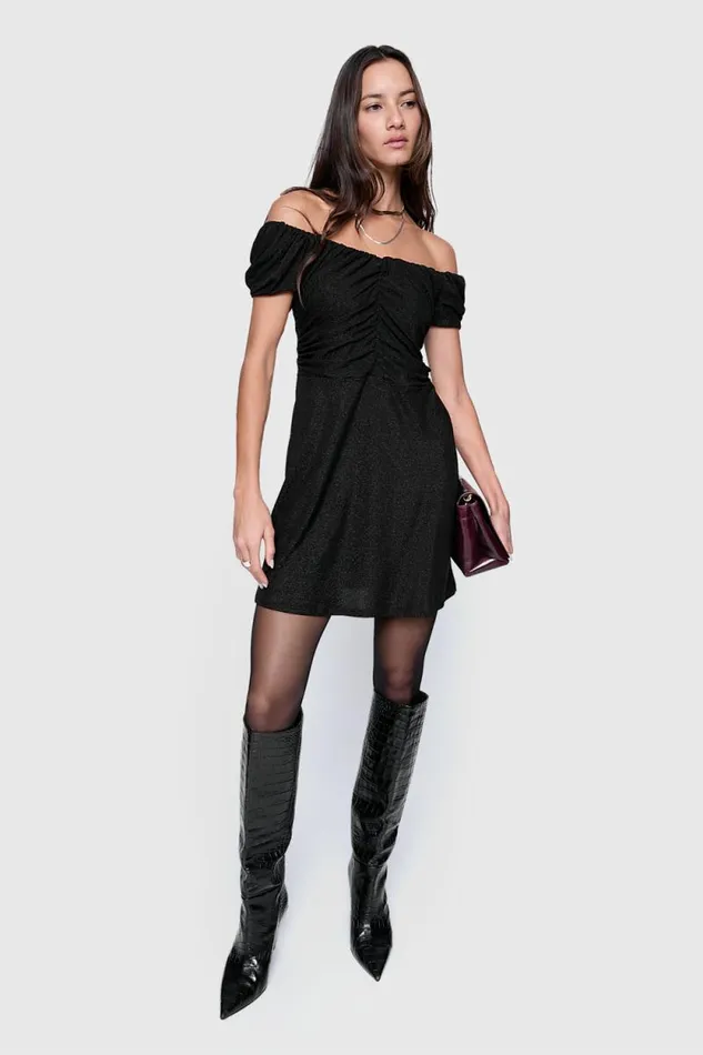 Women Rebecca Minkoff Dresses Devin Off Shoulder Dress True Black