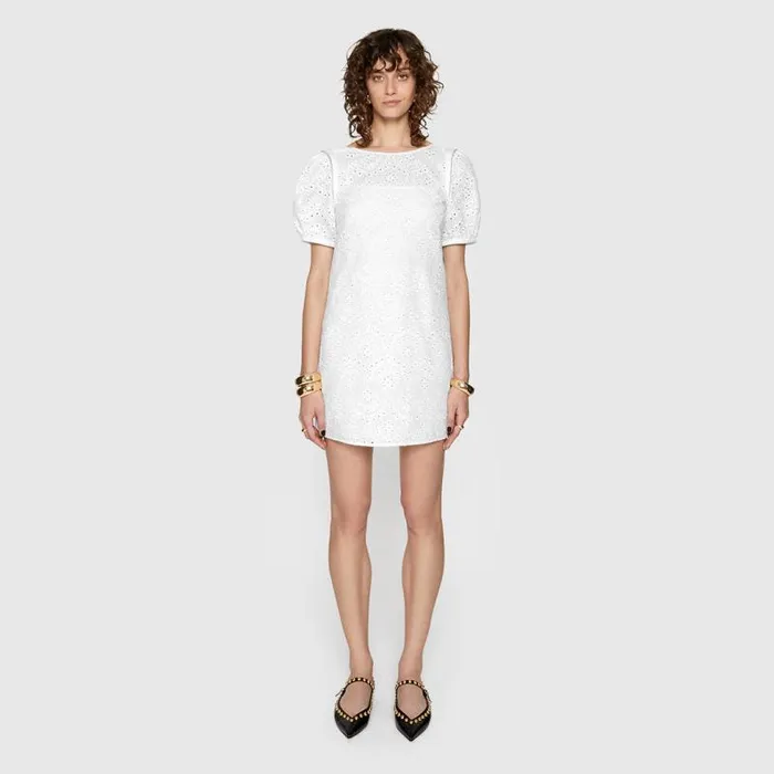 Women Rebecca Minkoff Dresses Lincoln Eyelet Dress White Women Rebecca Minkoff Dresses Lincoln Eyelet Dress White