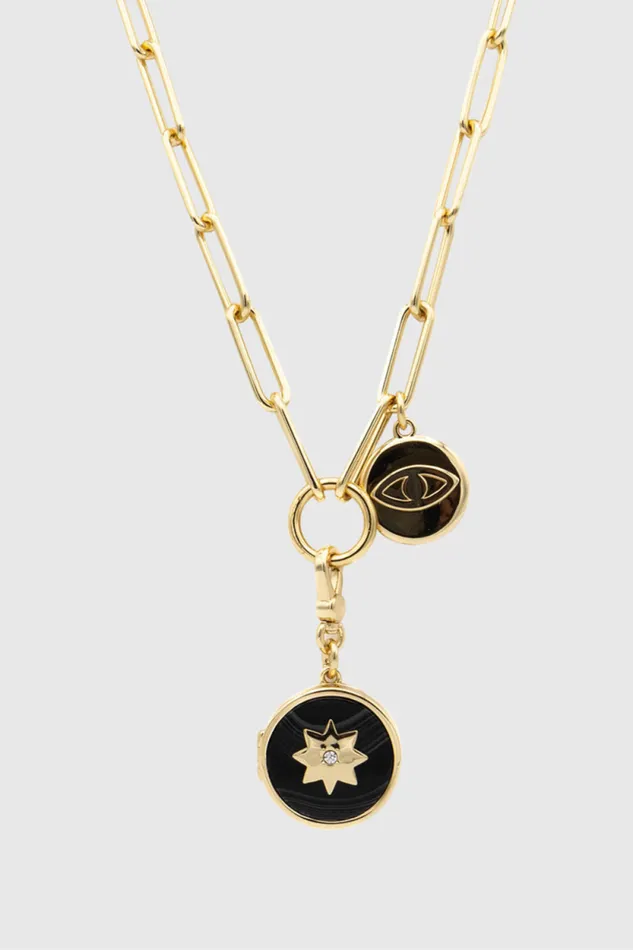 Women Rebecca Minkoff Jewelry Charm Locket Necklace Women Rebecca Minkoff Jewelry Charm Locket Necklace