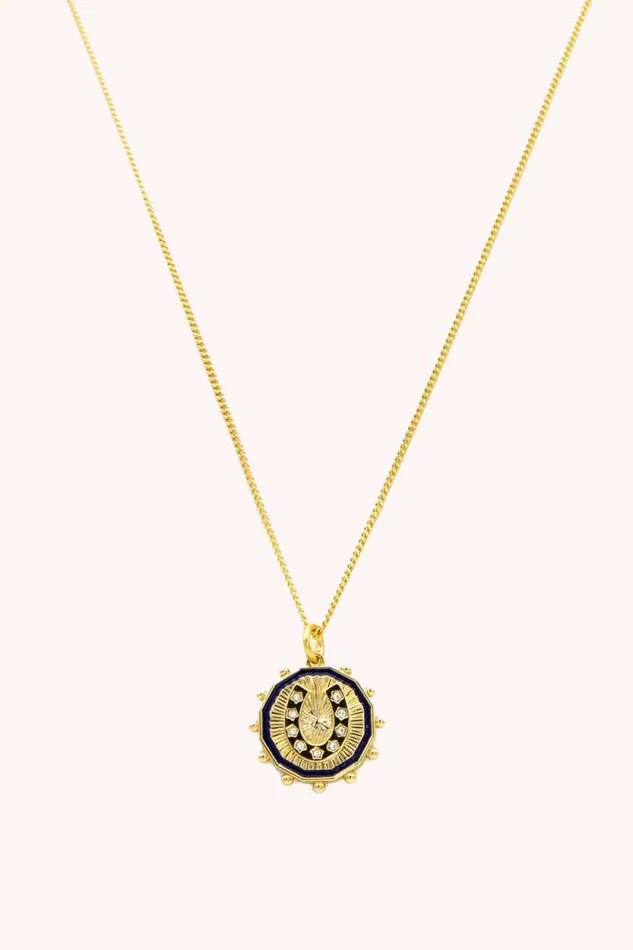 Women Rebecca Minkoff Jewelry Horseshoe Medallion Necklace