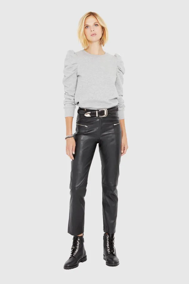 Women Rebecca Minkoff Leather Poppy Leather Legging Black Women Rebecca Minkoff Leather Poppy Leather Legging Black