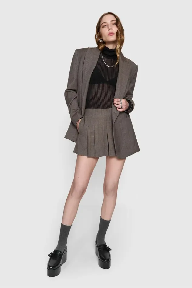 Women Rebecca Minkoff Outerwear Addison Oversized Blazer Chestnut