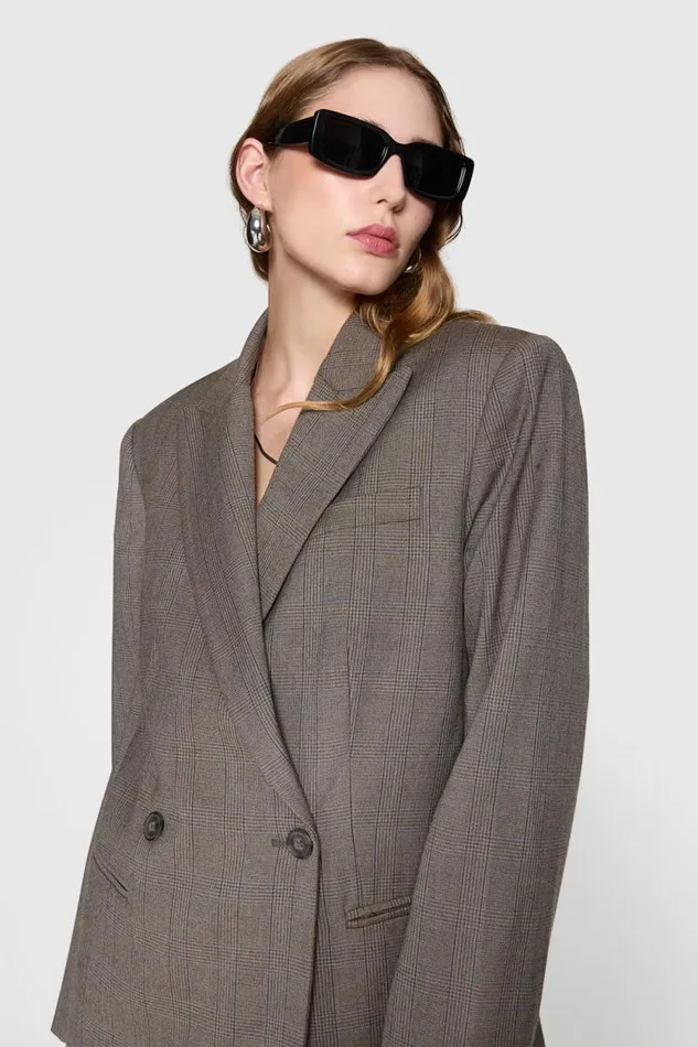 Women Rebecca Minkoff Outerwear Addison Oversized Blazer Chestnut