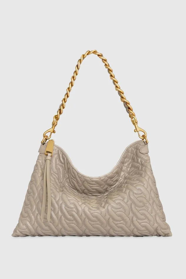 Women Rebecca Minkoff Shoulder Bags Chain Quilt Shoulder Bag Oyster
