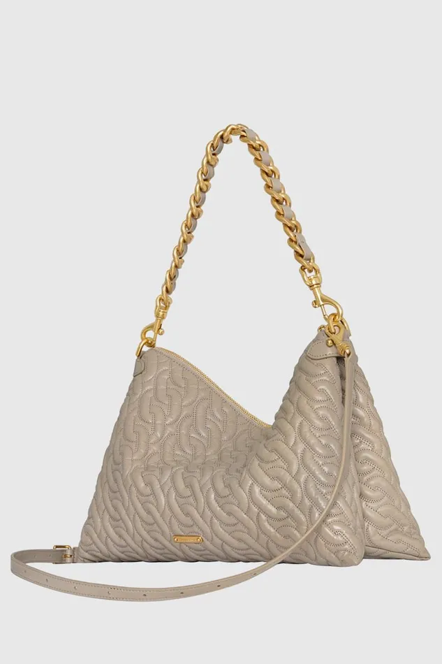 Women Rebecca Minkoff Shoulder Bags Chain Quilt Shoulder Bag Oyster Women Rebecca Minkoff Shoulder Bags Chain Quilt Shoulder Bag Oyster