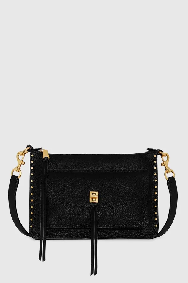 Women Rebecca Minkoff Shoulder Bags Darren Signature Shoulder Bag Black