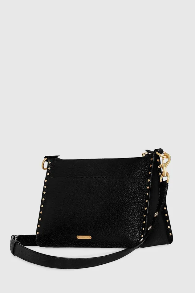 Women Rebecca Minkoff Shoulder Bags Darren Signature Shoulder Bag Black Women Rebecca Minkoff Shoulder Bags Darren Signature Shoulder Bag Black