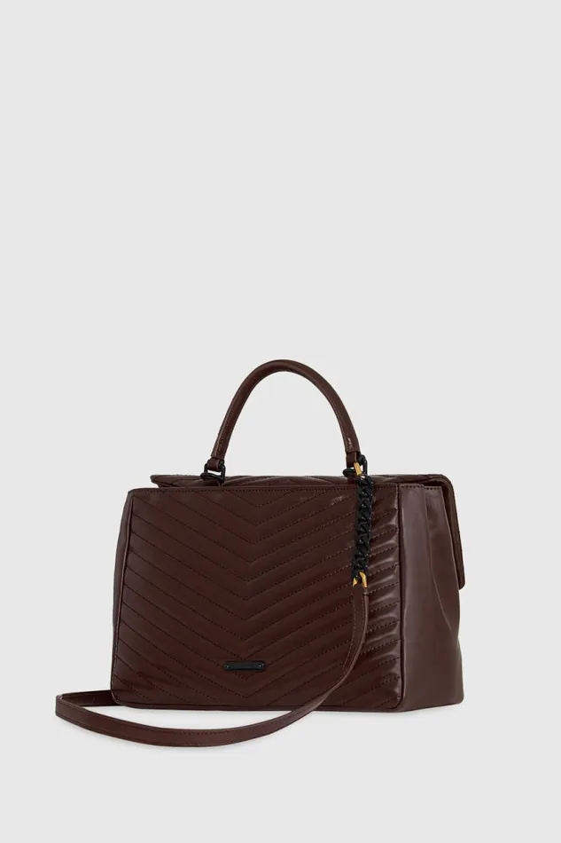 Women Rebecca Minkoff Shoulder Bags Edie Large Top Handle Shoulder Brandy Women Rebecca Minkoff Shoulder Bags Edie Large Top Handle Shoulder Brandy