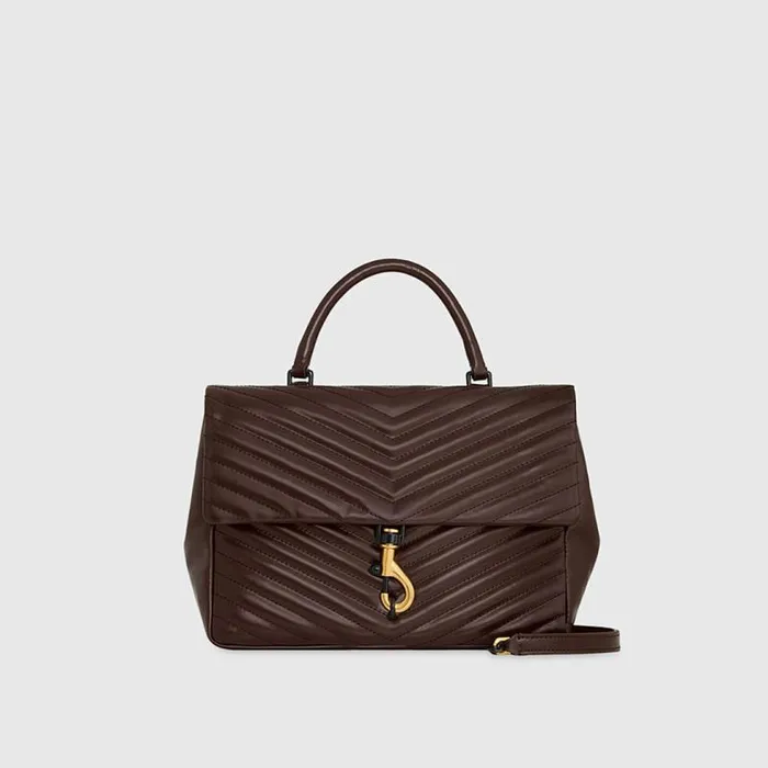 Women Rebecca Minkoff Shoulder Bags Edie Large Top Handle Shoulder Brandy Women Rebecca Minkoff Shoulder Bags Edie Large Top Handle Shoulder Brandy