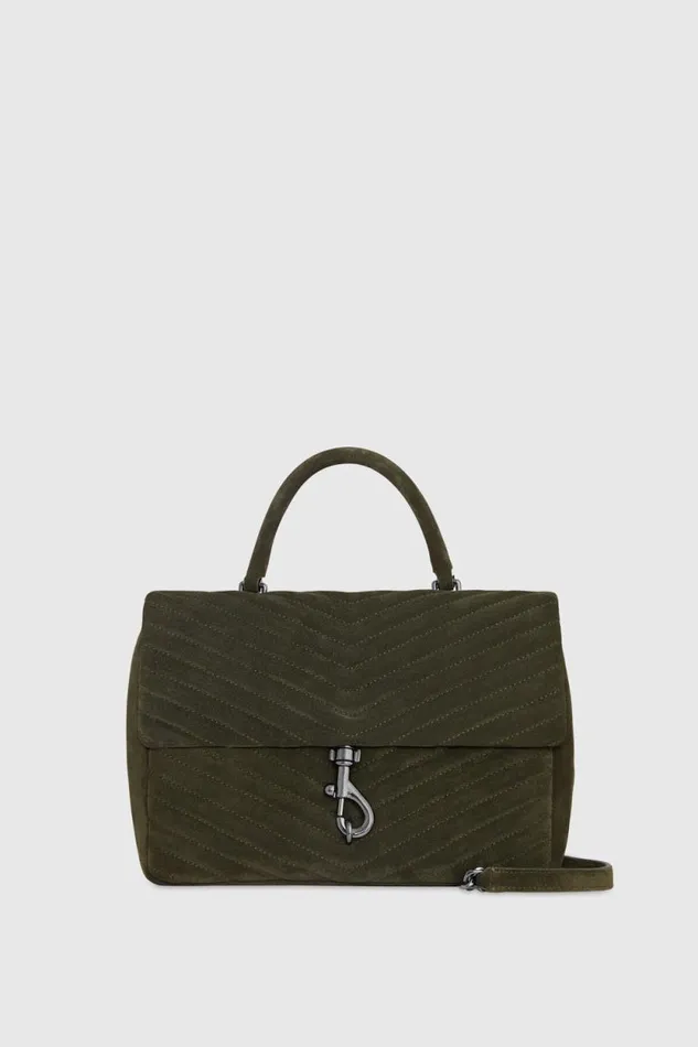 Women Rebecca Minkoff Shoulder Bags Edie Large Top Handle Shoulder Moss
