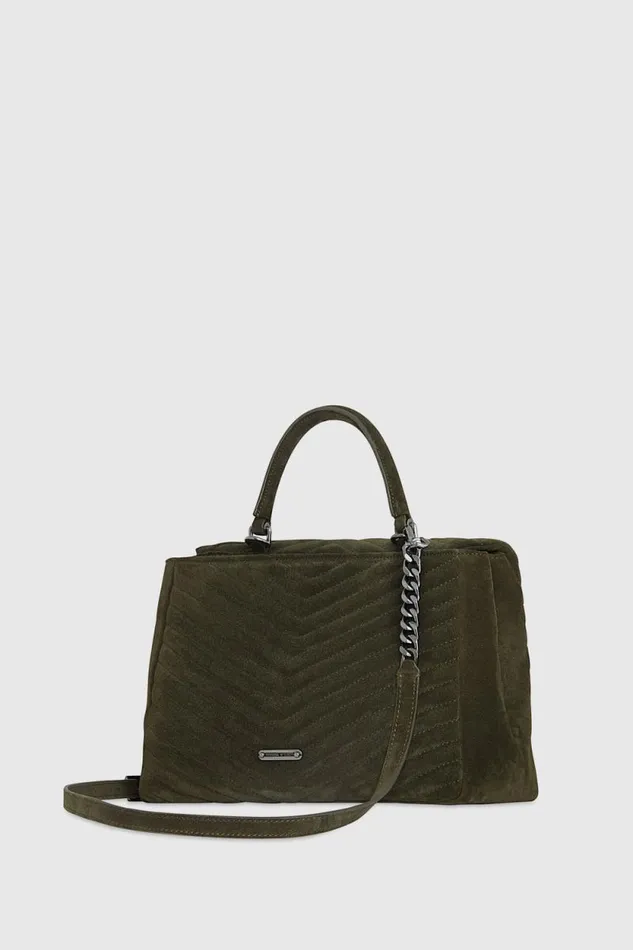 Women Rebecca Minkoff Shoulder Bags Edie Large Top Handle Shoulder Moss Women Rebecca Minkoff Shoulder Bags Edie Large Top Handle Shoulder Moss