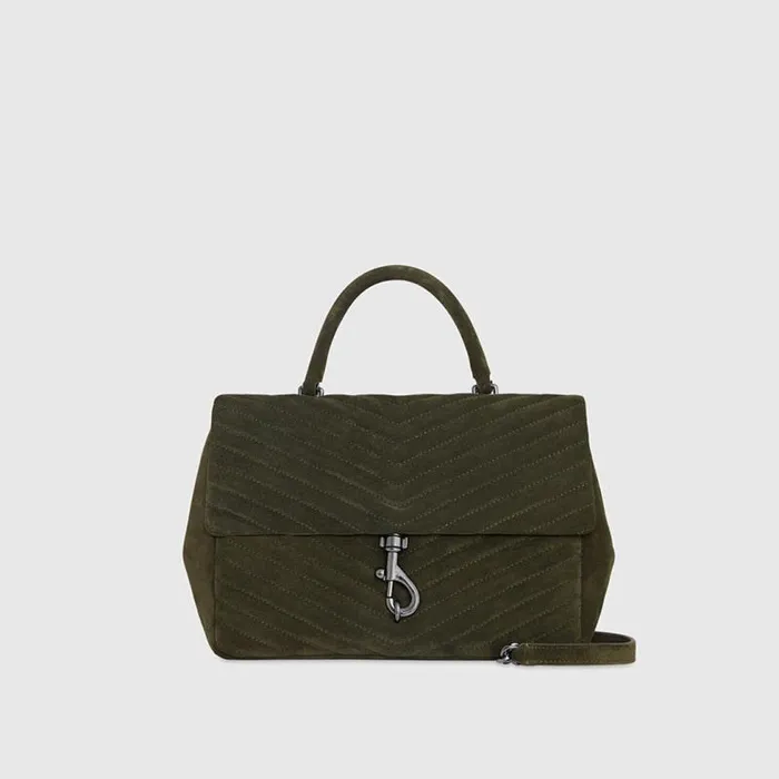 Women Rebecca Minkoff Shoulder Bags Edie Large Top Handle Shoulder Moss Women Rebecca Minkoff Shoulder Bags Edie Large Top Handle Shoulder Moss