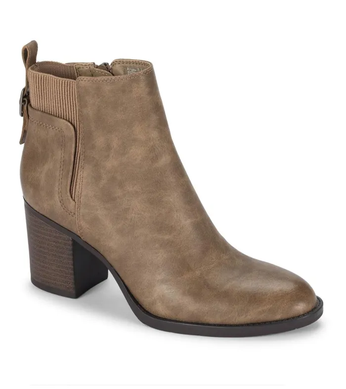 Women Rhoslyn Block Heel Bootie Taupe Baretraps Booties