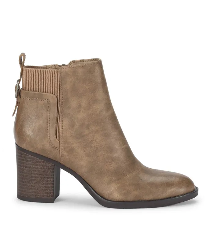 Women Rhoslyn Block Heel Bootie Taupe Baretraps Booties