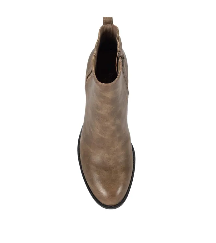 Women Rhoslyn Block Heel Bootie Taupe Baretraps Booties
