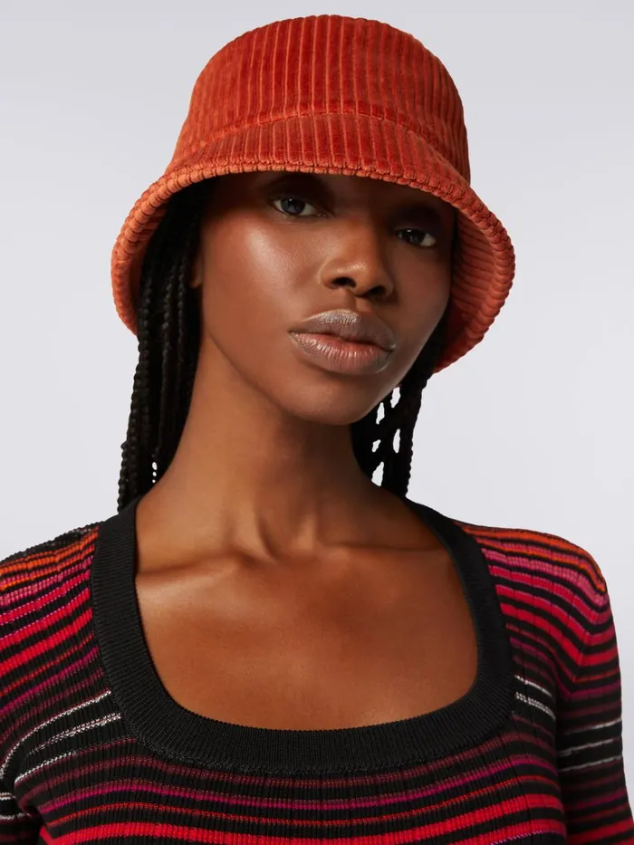 Women Ribbed Cotton Blend Bucket Hat Multicoloured Missoni Hats Women Ribbed Cotton Blend Bucket Hat Multicoloured Missoni Hats