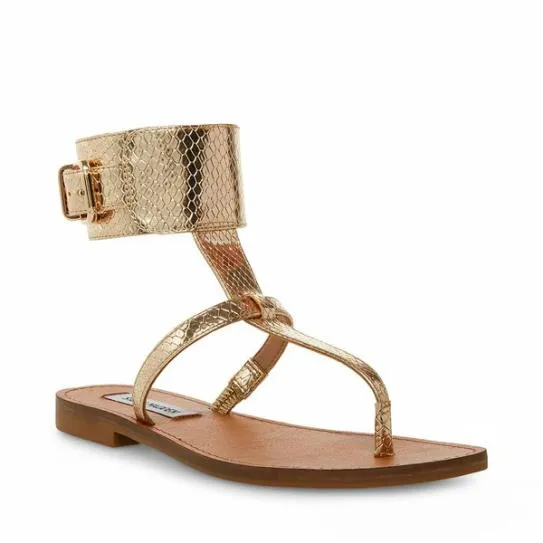 Women RICO GOLD SNAKE Gold Snake Steve Madden Sandals